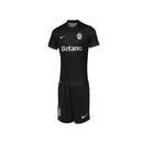 Conjunto infantil AWAY preto 2025/26