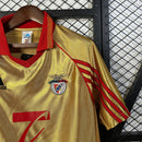Camisola retro dourada alternativa 98/99